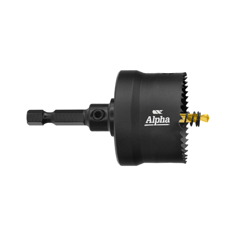ALPHA FINE TOOTH CORDLESS HOLE SAW WITH ARBOR 38MM 